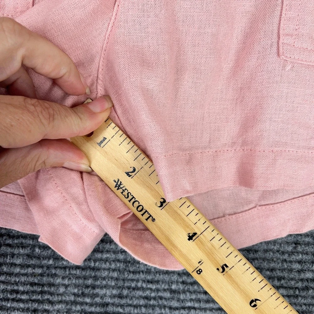 J.Crew‎ Linen Pull On Shorts Women S Resort Coastal Minimal Summer Relaxed Chic